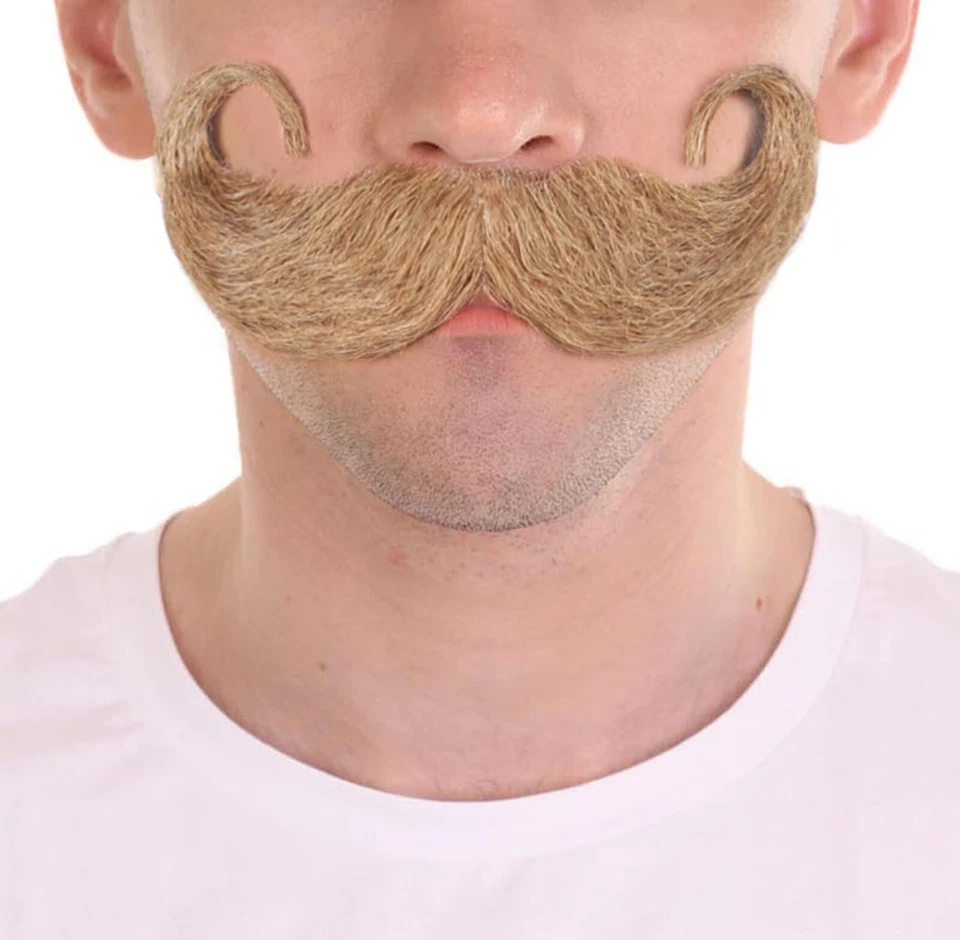 Bigote Imperial Hombre | Cabello Facial Humano | Varios Colores | HPO M-1302-001 Foto 3 de 4