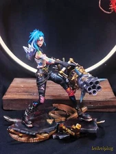 18CM League of Legends LOL Jinx PVC Statue Handmade Figure Model Collectibles