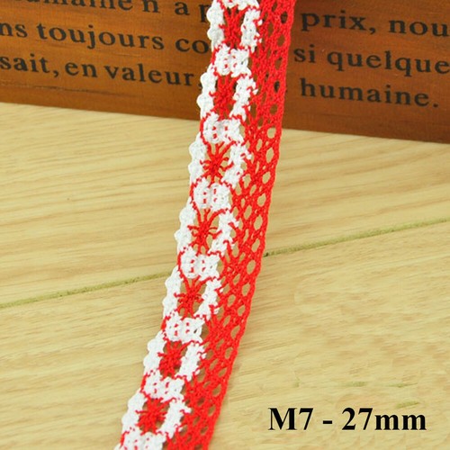 Cotton Crochet Lace Trim Scalloped White or Cream Embellishing Sewing 8-55mm - Picture 42 of 54