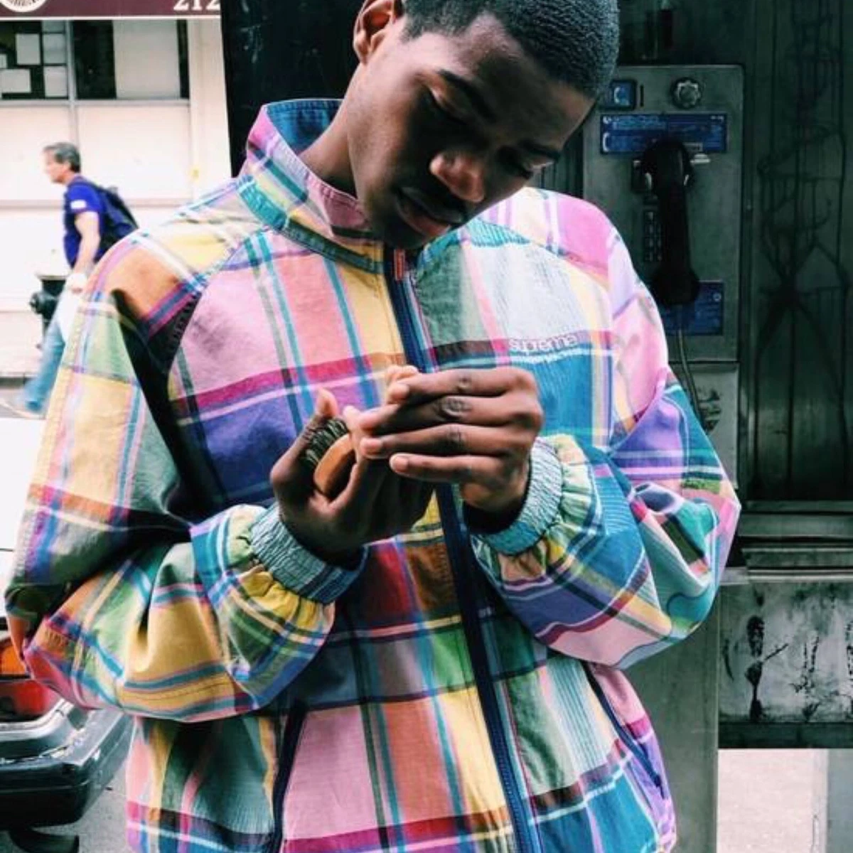 Supreme Madras Track Jacket Large | eBay