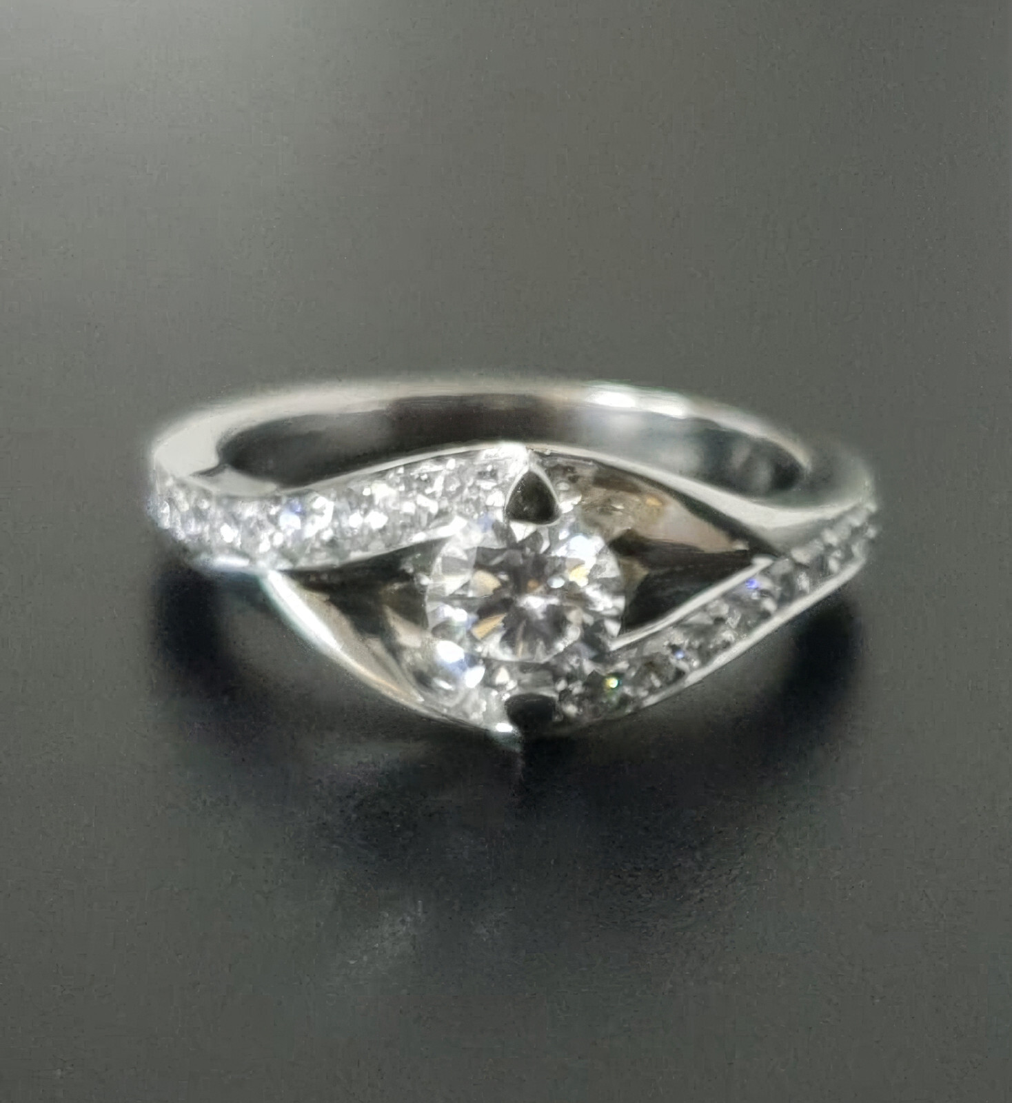 Platinum Ring with IGI Certified Diamond 0.51ct E VVS1 Size US 6.5