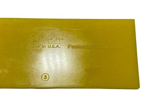 5" Yellow Flat Out Blade / Squeegee - Flat Out Medium Hard 6 - 1Pc - New - Picture 3 of 3