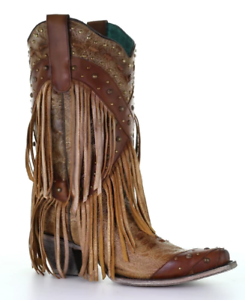 corral aztec fringe boots