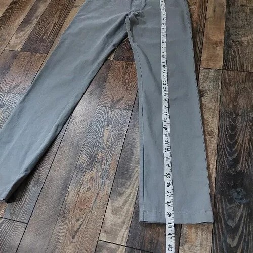 Calvin Klein Slim Fit Men Chino Pants 32/30 Casual Gray RN36543 Teen Comfort - Picture 7 of 14