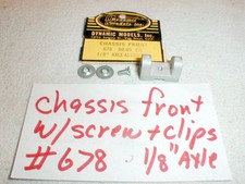 Dynamic Chassis Front Axle Carrier Kit with Screw  Clips 1/8" Axle Vintage NOS