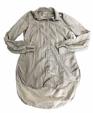 GAP 1969 Button Down Shirt, Long Sleeve Gray Womens Small