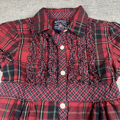 American Living Fall Plaid Girls Dress Size 6 Christmas Holiday Preppy |  eBay