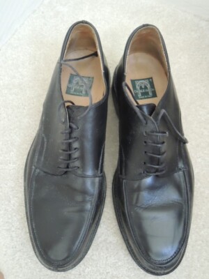Mens Shoes Size 9 1/2 D Cable and Co Black Leather Oxford 