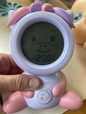 Sharp Ready to Wake Unicorn Sleep Trainer Kid  s Alarm Clock Pink C20