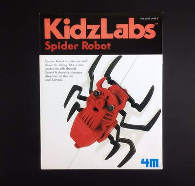 KidzLabs Spider Robot 4M Toy Building Kit Motor Powered Educational Ages Over 8