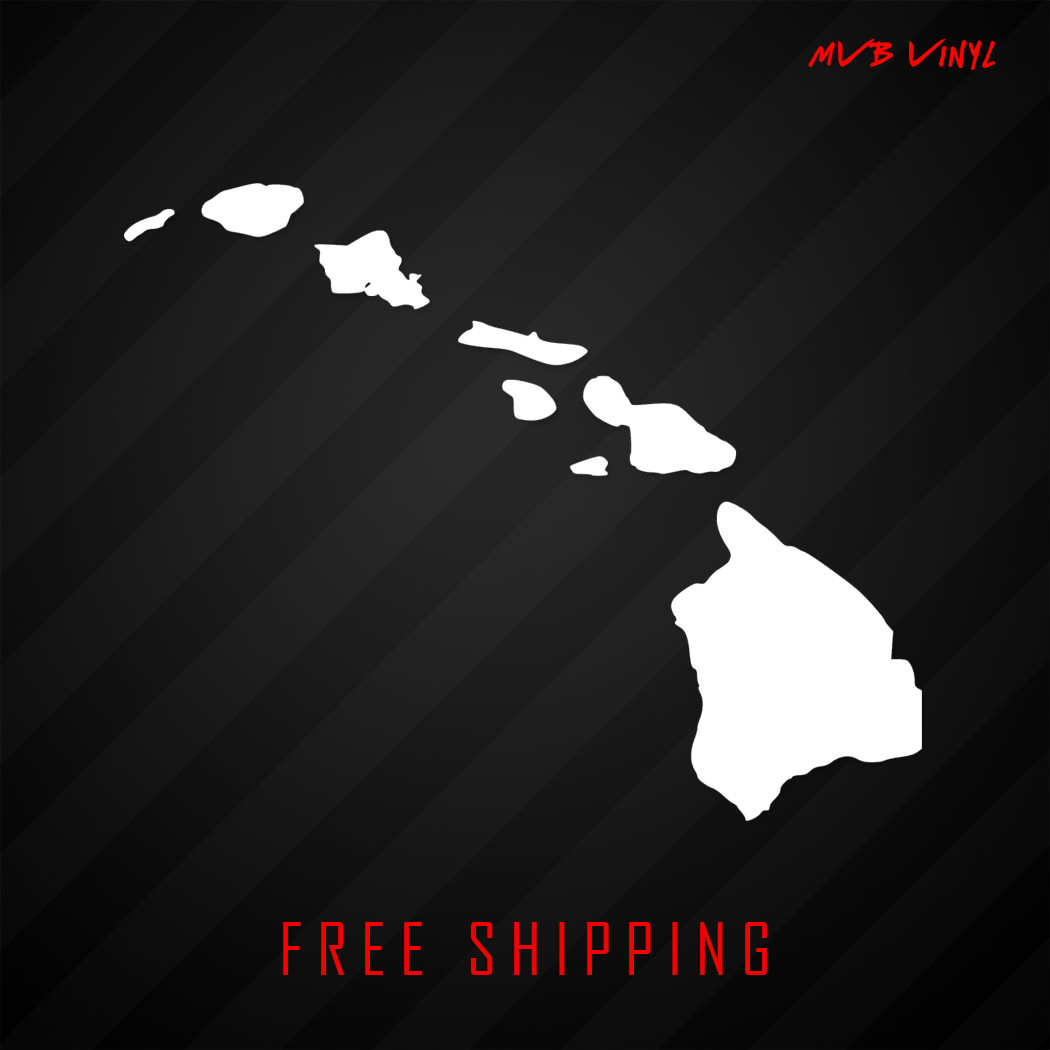 | Aloha Car Window Laptop Map 638
