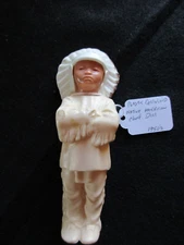 PLASTIC CELLULOID NATIVE AMERICAN  DOLL, 1950'S CHIEF DOLL    SD-0323*07295