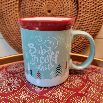 ''Baby It's Cold Outside'' 18oz Coffee/Tea MUG By Design Pac. Dishwasher & MW safe