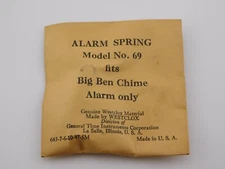 Vintage NOS Westclox Big Ben Chime Alarm Clock Spring Model No. 69