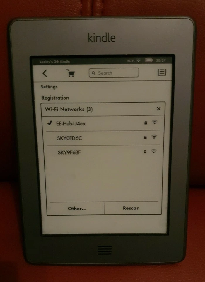 Amazon Kindle Touch 4th Gen 2GB, Wi-Fi 6in - Silver Full Working Order & Clean - Image 3 of 4