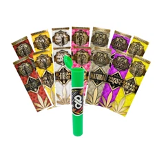 Billionaire Wraps Natural Rolling Wrap Paper 14 Variety Flavor with DP Tube