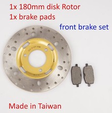 Rotor de disco de freno delantero y pastillas para ciclomotor Yamaha BWS 100 YW100 Zuma 50 YW50 EE. UU. CA