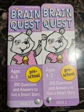 BRAIN QUEST PRESCHOOL AGES 4-5 Deck 1  2