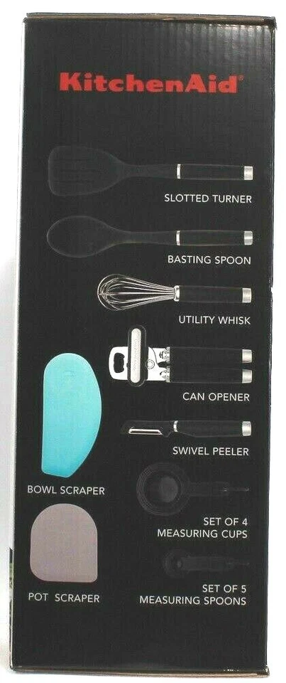 1 Kitchen Aid 16 Piece Tool Gadget Set Durable Stainless Steel Heat Resistant  - Image 2 of 2