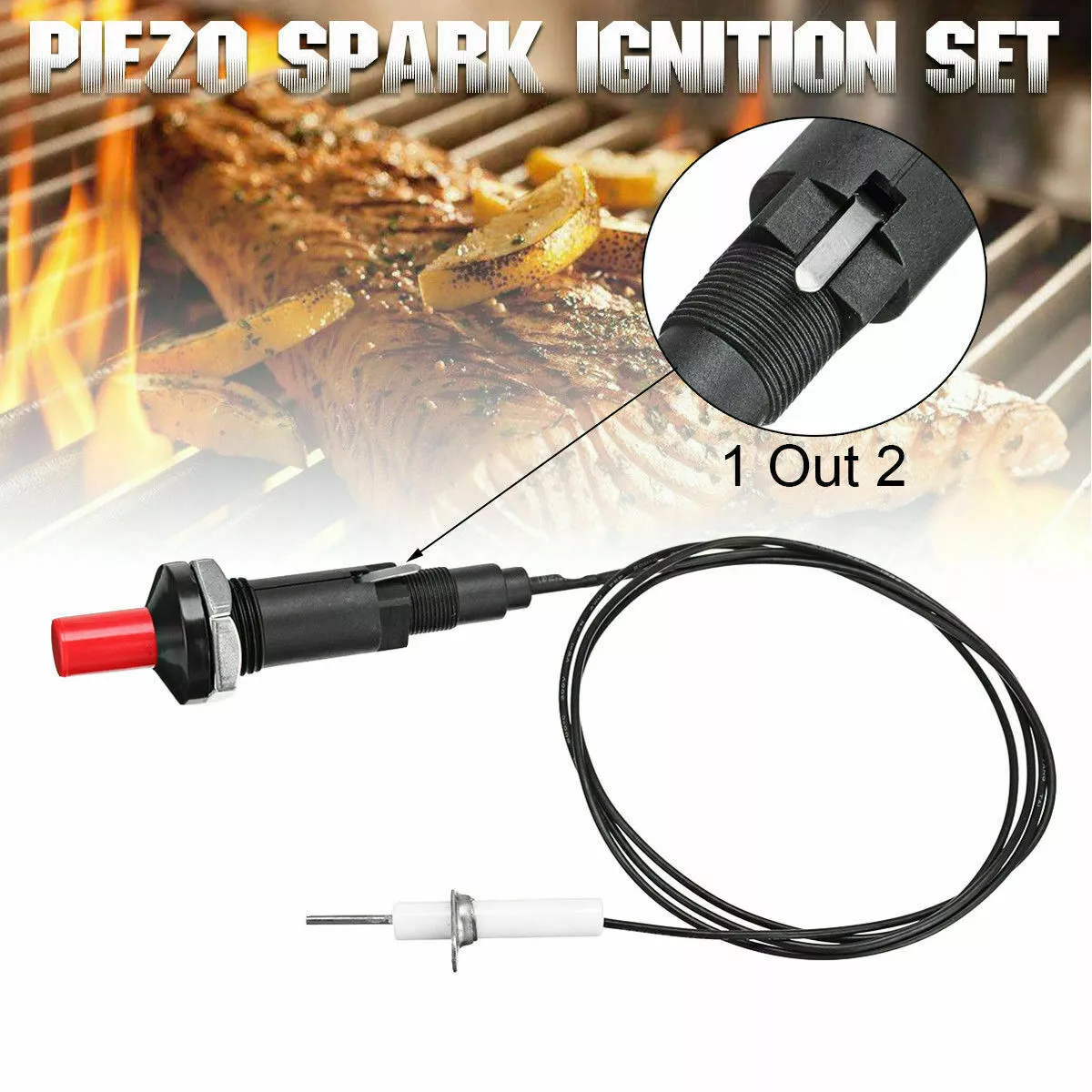 Universal Grill Spark Generator Push Button Ignition Switch 2