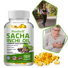 Sacha Inchi Oil softgels 500mg |Rich Source of Omega 3-6-9 Support Heart Health