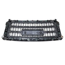 APS Black Mesh Grille Insert For GMC Sierra 2500HD/3500HD 2011-2014 - Stainless Steel Lower Bumper Grill