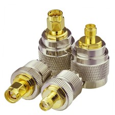 UHF to SMA Adapter Kit - UHF Male/Female to SMA Male/Female Coaxial Connector