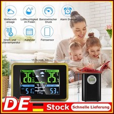 Estación meteorológica inalámbrica con sensores exteriores interior exterior humedad termómetro