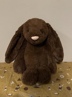 Jellycat Large Bashful Chocolate Bunny GUC Rare Retired Fast