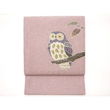 Authentic Unused Fukuro Obi formal obi sash , dyed obi sash, Yuzen proces...