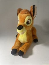 Vintage Disney Store Bambi Plush 9 Stuffed Animal Soft Toy Collectible