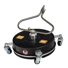 13.7" Pressure Washer Surface Cleaner Stainless Steel 4000 PSI w/ Wheels