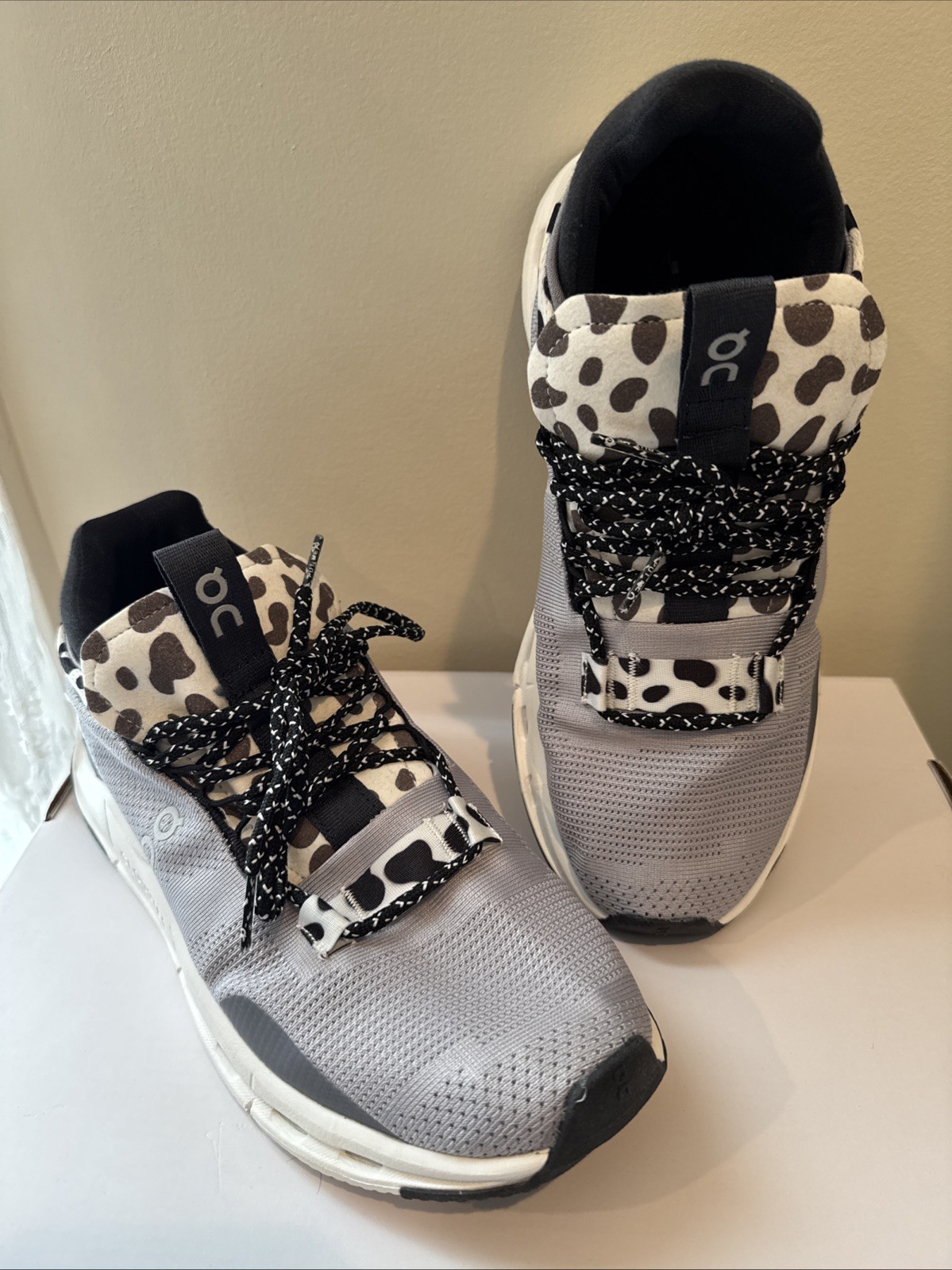 Barely Worn! On Cloud Cloudnova Form Cow Print Ru… - image 2