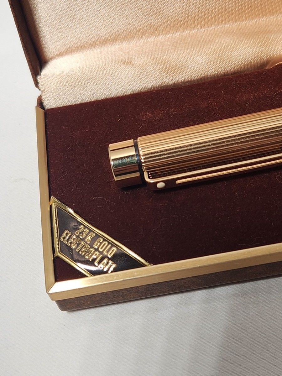 Vintage Targa by Sheaffer 23k Carat Gold Electroplated Fountain