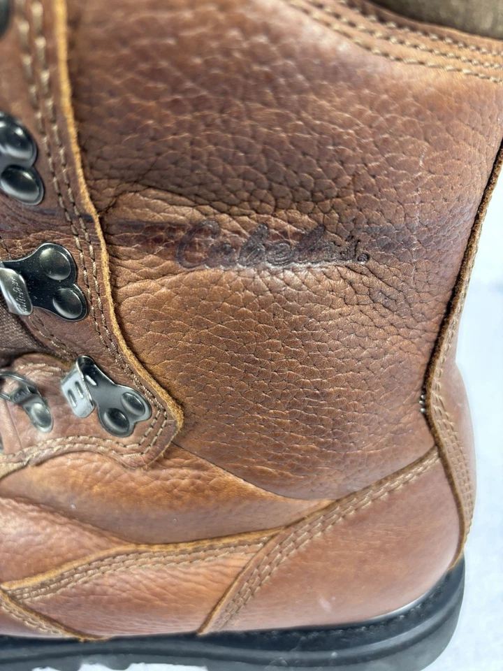 Cabela's Iron Ridge 800 Gram Insulated Hunting Boots Men's 9.5D Gore-Tex Brown - Image 3 of 4