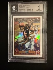 2003-04 Topps Chrome - Dwyane Wade #115 Refractor (RC) BGS 9 Mint