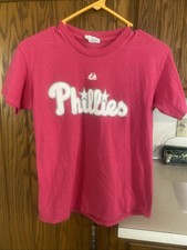 Phillies Utley Shirt Size Large Youth Pink