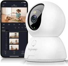 BoyKeep Indoor Camera, 2K Cameras for Home Security with Motion Detection, Pet C