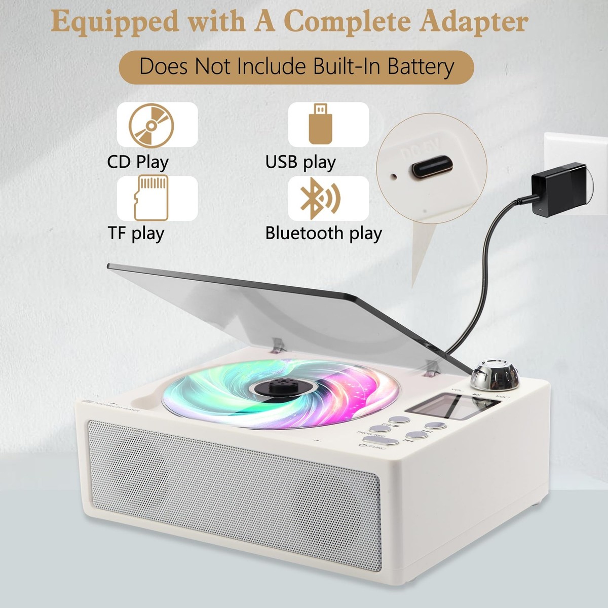M-Amazup CD Player Portable Desktop CD Players for Home