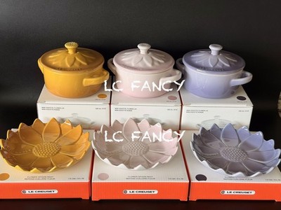 Le Creuset - SUNFLOWER COLLECTION - Set Of 6 Items Mini Cocottes
