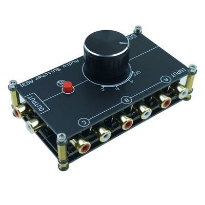 3 in 1 Out RCA Stereo Audio Source switcher Switch Signal selector Splitter s...
