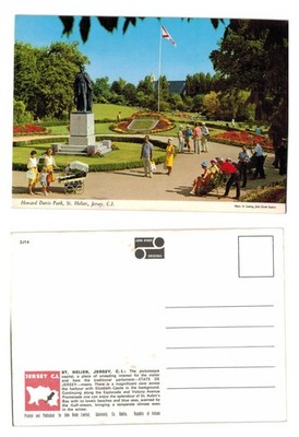 Vintage Postkarte - Howard Davis Park, St. Helier, Jersey, C.I. UNPOSTED