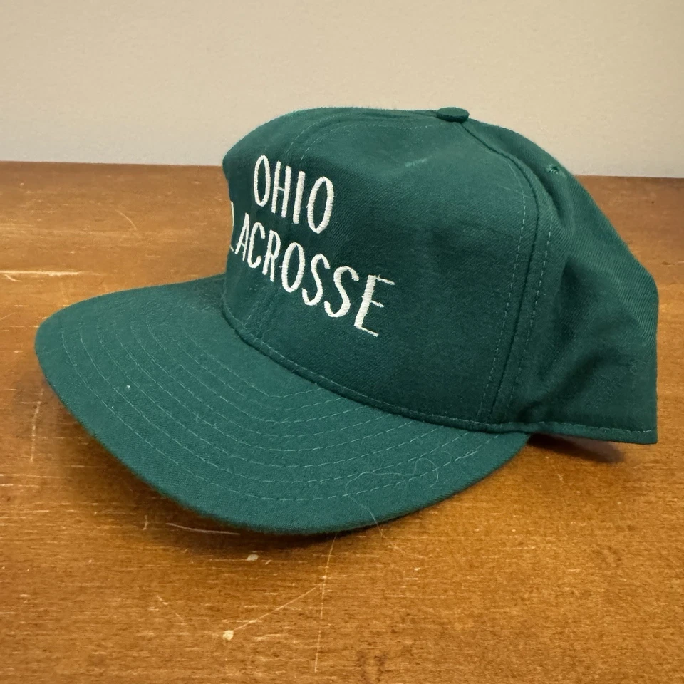 Vintage New Era Pro Model DuPont Visor SnapBack Hat Baseball Cap Green USA - Image 3 of 4