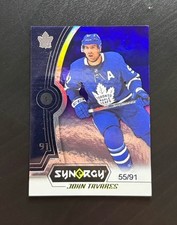 2018-19 Upper Deck Synergy Hockey #10 John Tavares Purple /91 Maple Leafs
