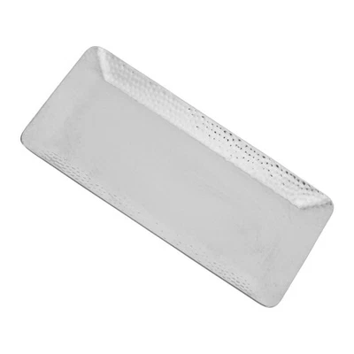  Dekorative Servierschale aus Metall, Handtuchablage aus Edelstahl, 15 x 7,5 cm, - Bild 1 von 4