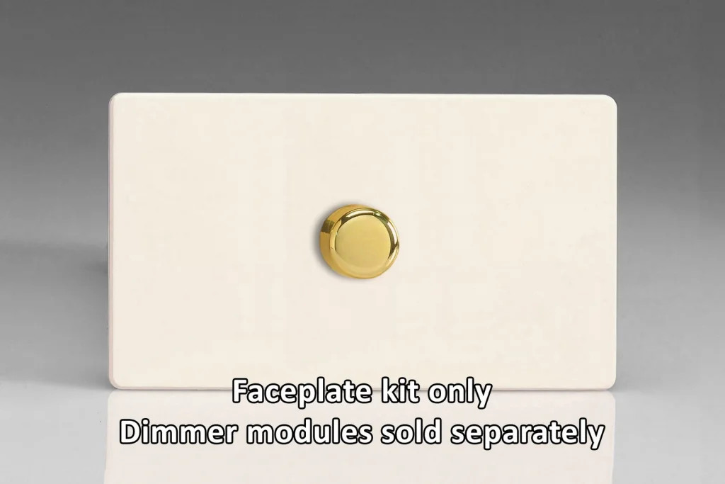 Dimmer Primed Matrix Faceplate Kit Screwless 1-Gang Varilight WDYD1VS.PD