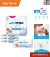 Sensitive Ultrasoft Newborn Baby Wipes - 3-In-1 Cleans  Protects, 240 Count