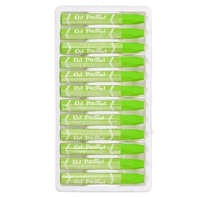 Ölpastelle gelb grün, 48 Stück für cremige Fettstifte Sticks Art