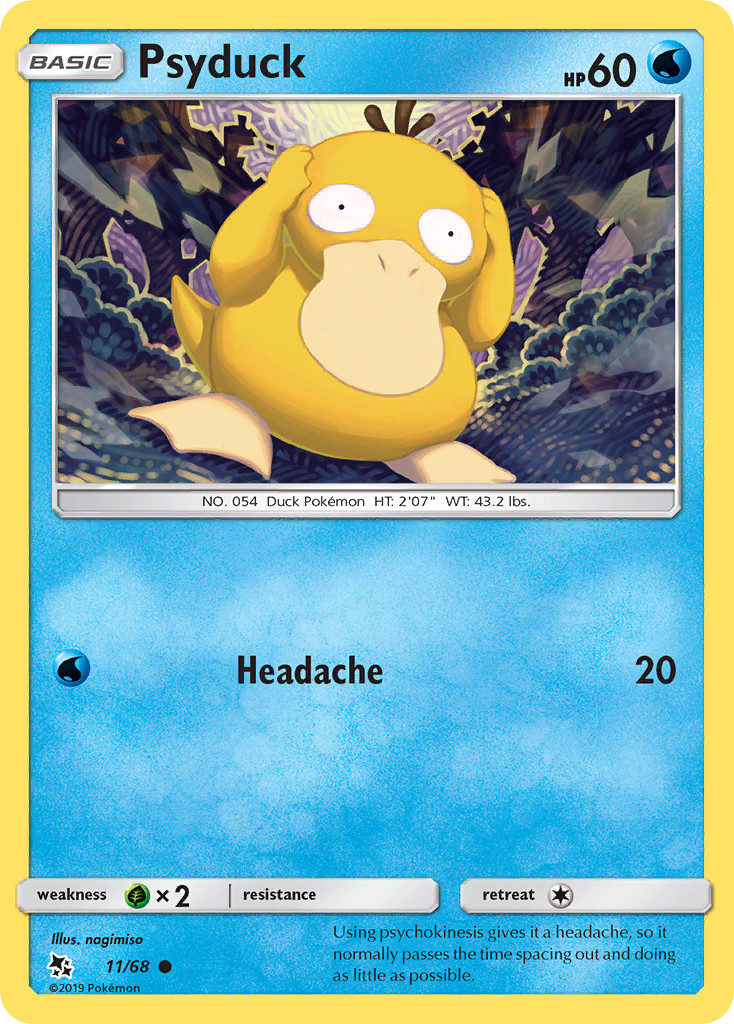 Psyduck 11/68 Common Hidden Fates Pokemon NM/M