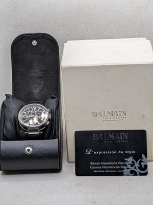 Used PIERRE BALMAIN Swiss Quartz Chronograph Date Mens Watch With Box